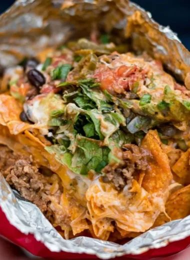 Sizzling camping tacos made over a campfire