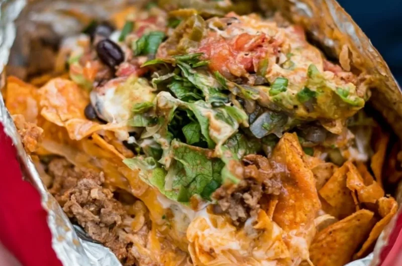 Sizzling camping tacos made over a campfire