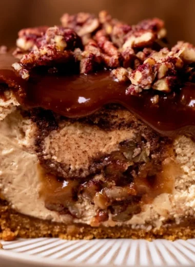 Delicious cheesecake varieties including Christmas and pecan pie cheesecake